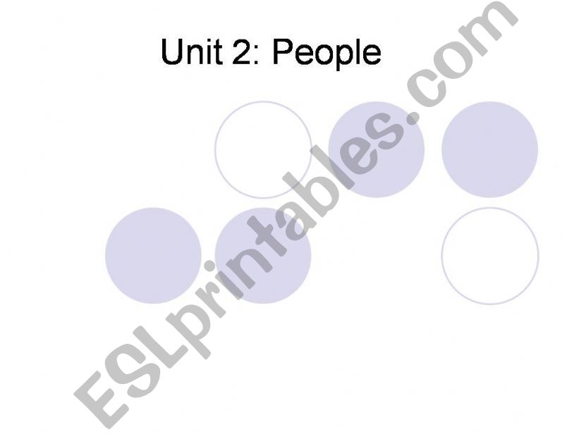 Unit 2: People powerpoint