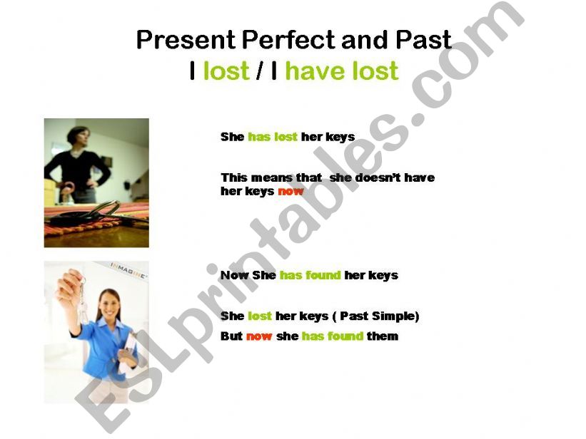 present perfect & simple past.