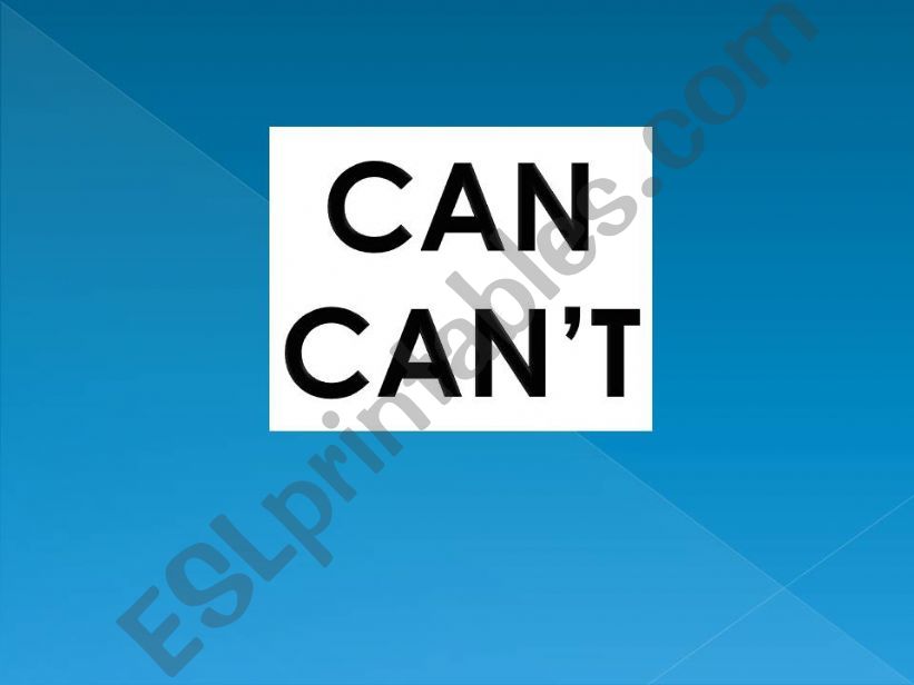 can / cant powerpoint