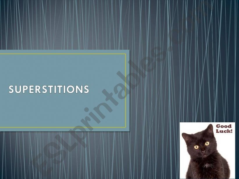 Superstitions powerpoint