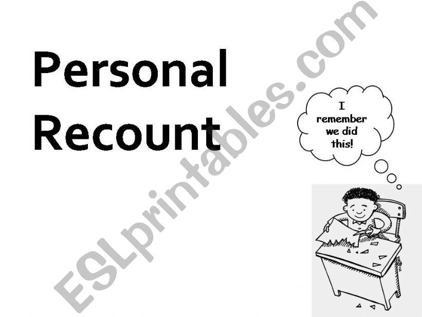 PERSONAL RECOUNT  powerpoint
