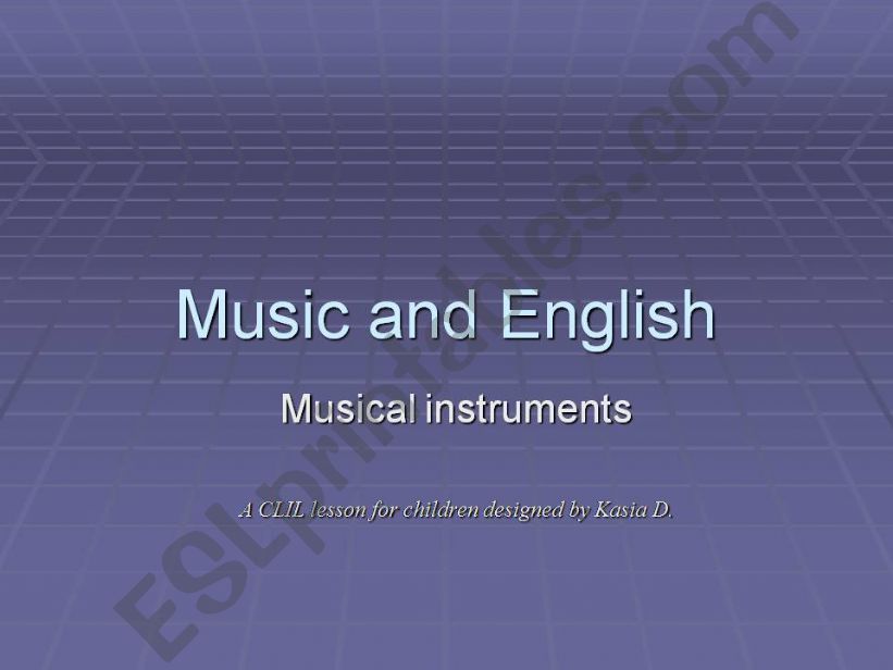 Music and English powerpoint