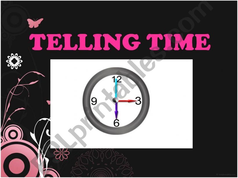 Telling Time powerpoint