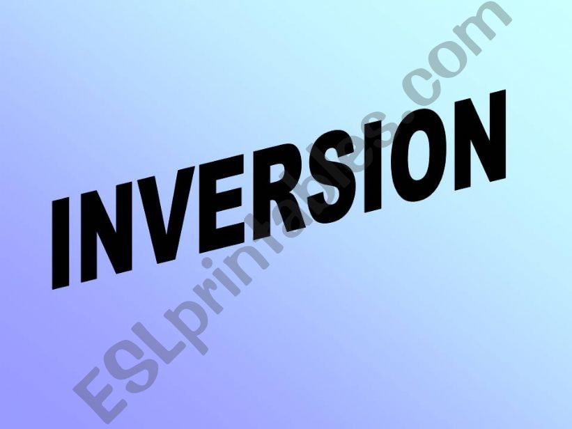 INVERSION powerpoint