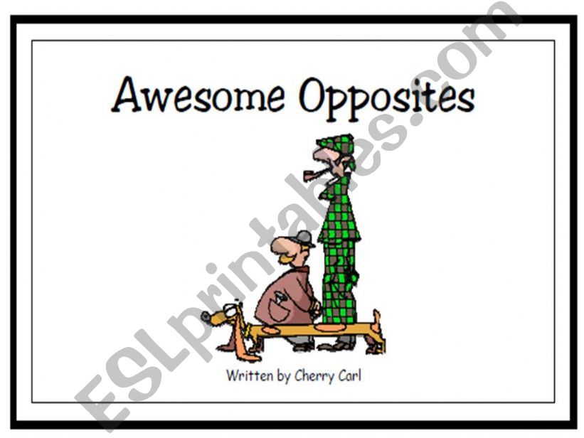 opposites mini book powerpoint