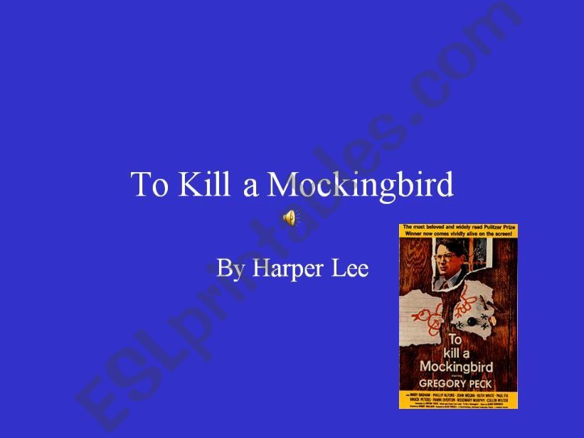 To Kill A Mockingbird powerpoint