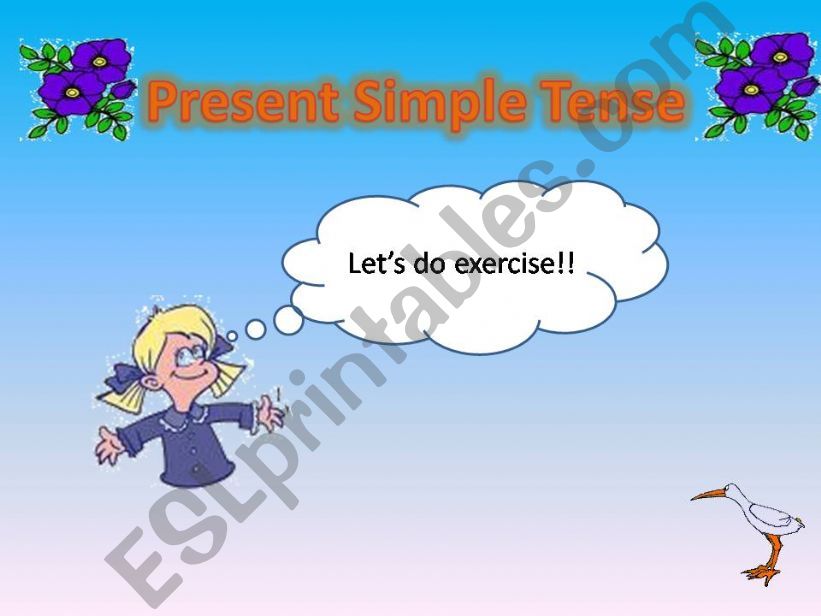 present simple tense exercises