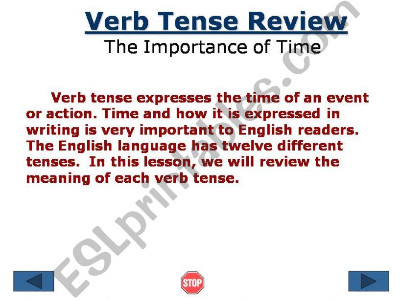 Verb TENSES powerpoint