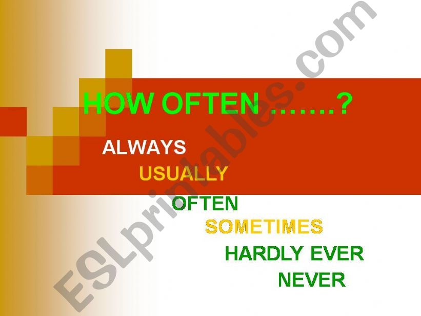 frequency adverbs powerpoint