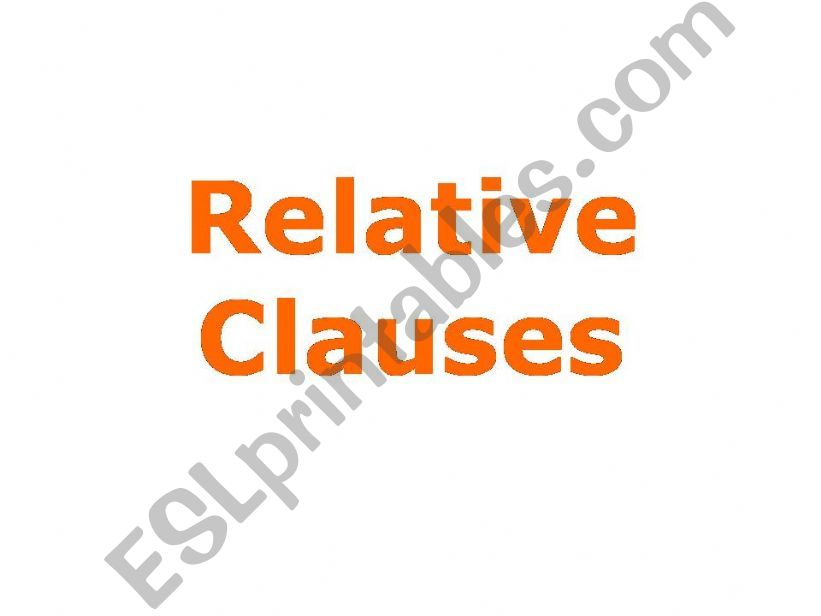 relative clauses practice powerpoint