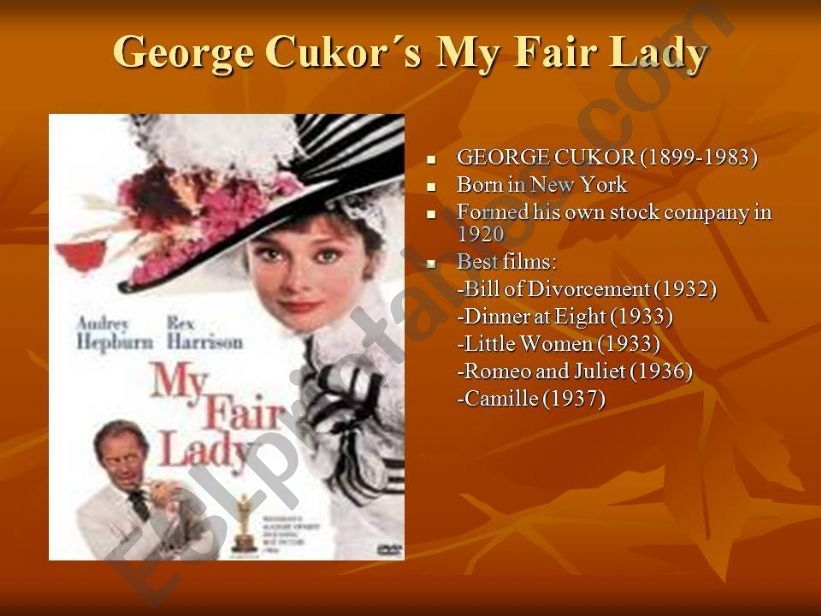 MY FAIR LADY powerpoint