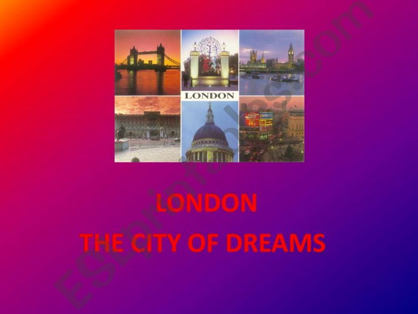 london the city of dreas powerpoint