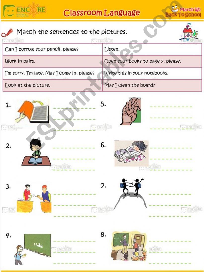 Classroom language powerpoint