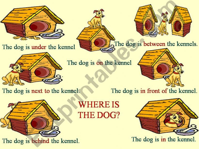 prepositions of places powerpoint