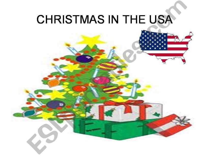 Christmas in the USA  powerpoint