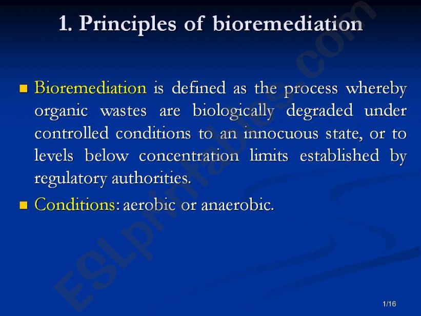 Bioremediation powerpoint