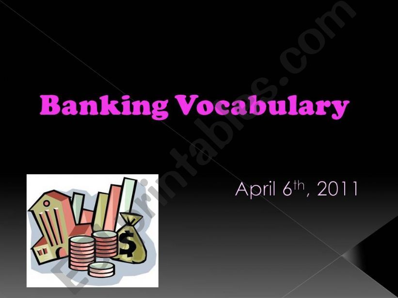 banking vocabulary powerpoint