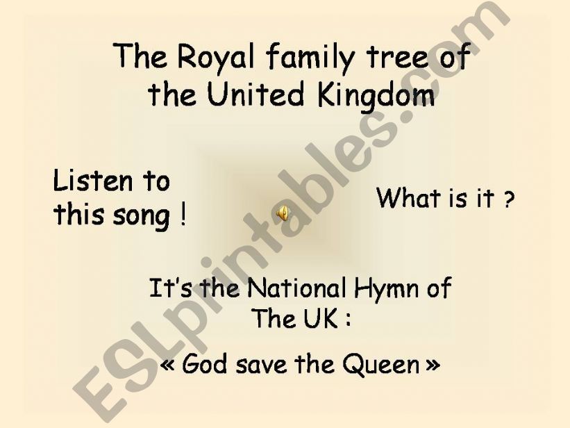 The royal family of United Kingdom