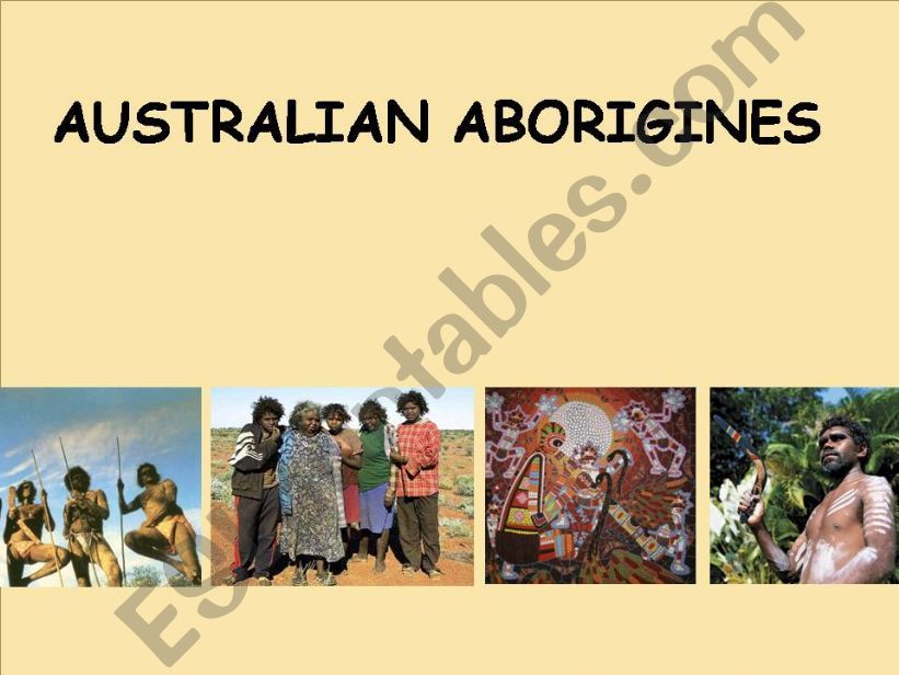 Australian aborigines powerpoint