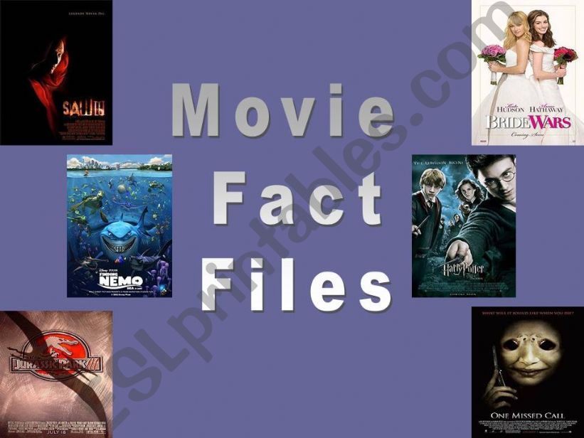 Movie fact files powerpoint