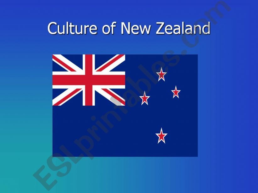 Culture of New Zeland powerpoint