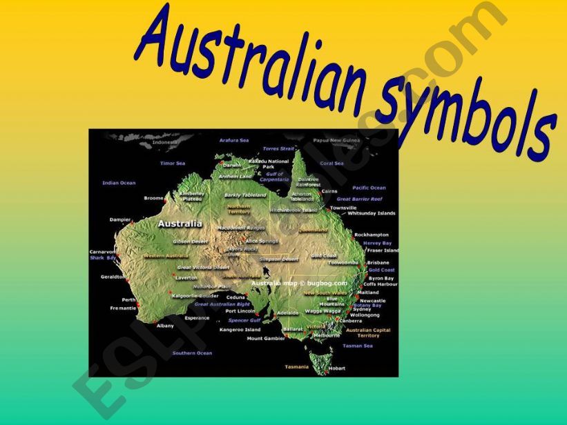 Australian symbols part1 powerpoint