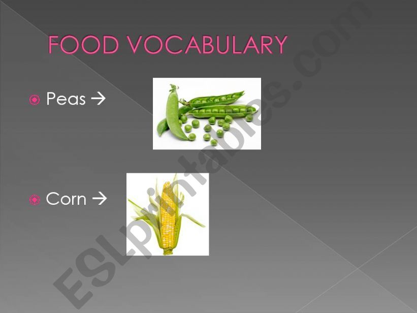 fruit and vegetables powerpoint