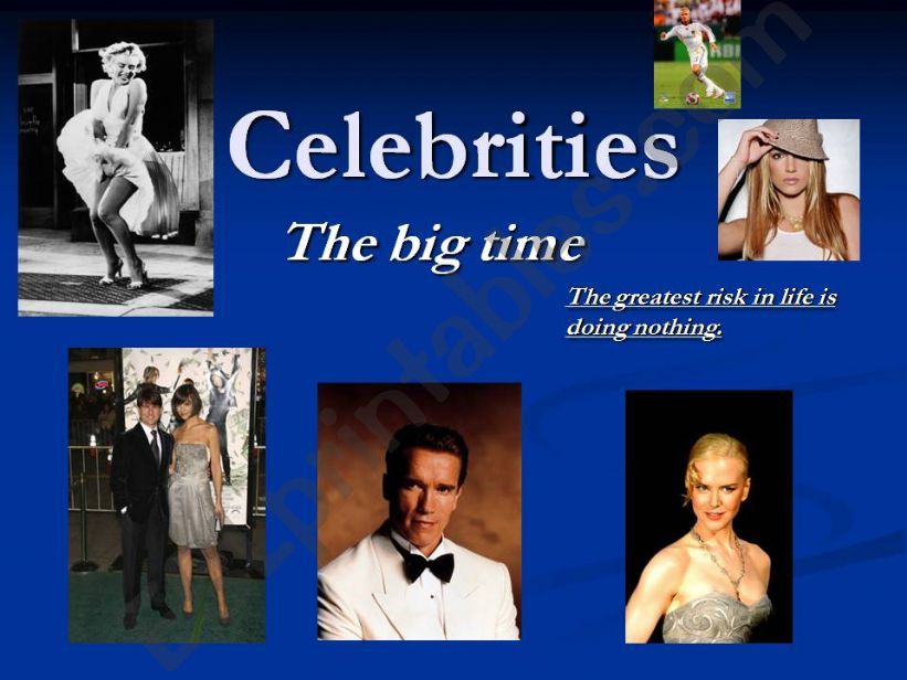 celebrities powerpoint