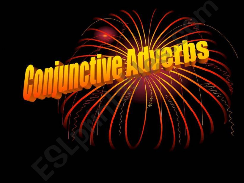 Conjunctive Adverbs powerpoint