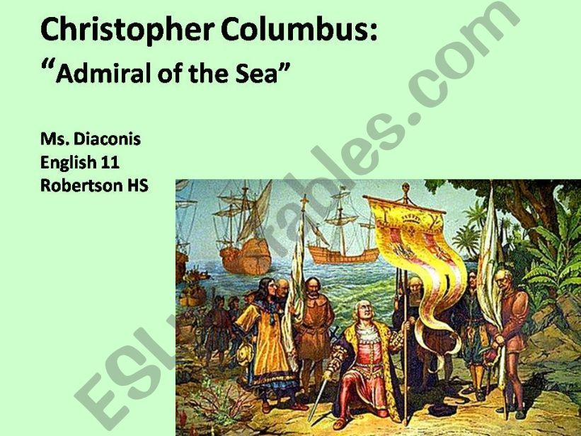 Christopher Columbus Background Information