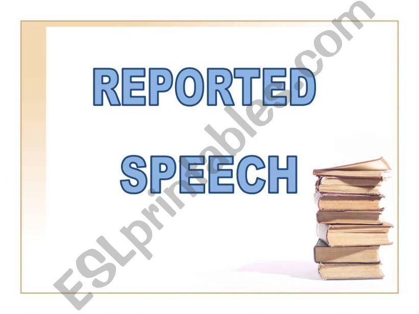 Reported Speech powerpoint