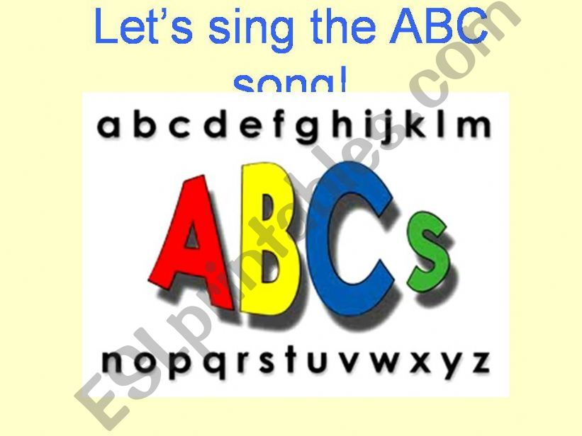 Matching Letters powerpoint
