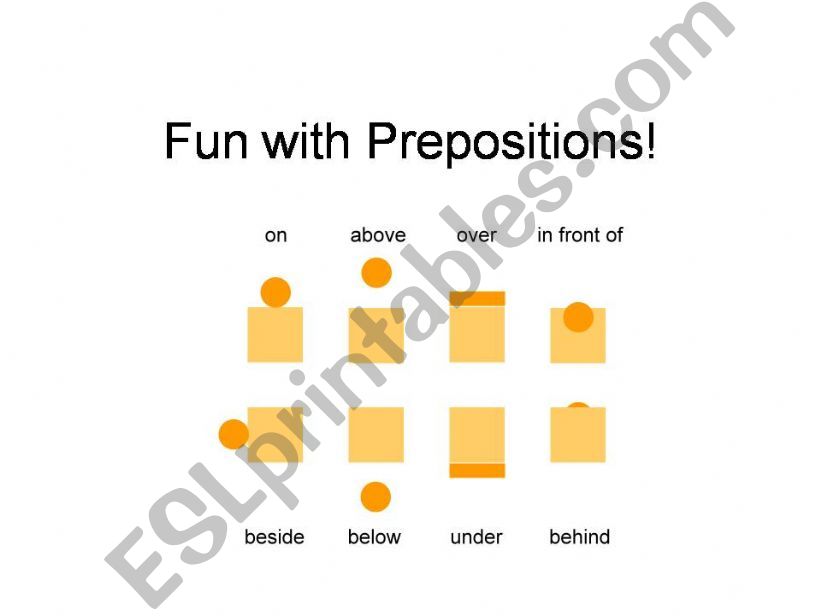Fun with Prepositions powerpoint