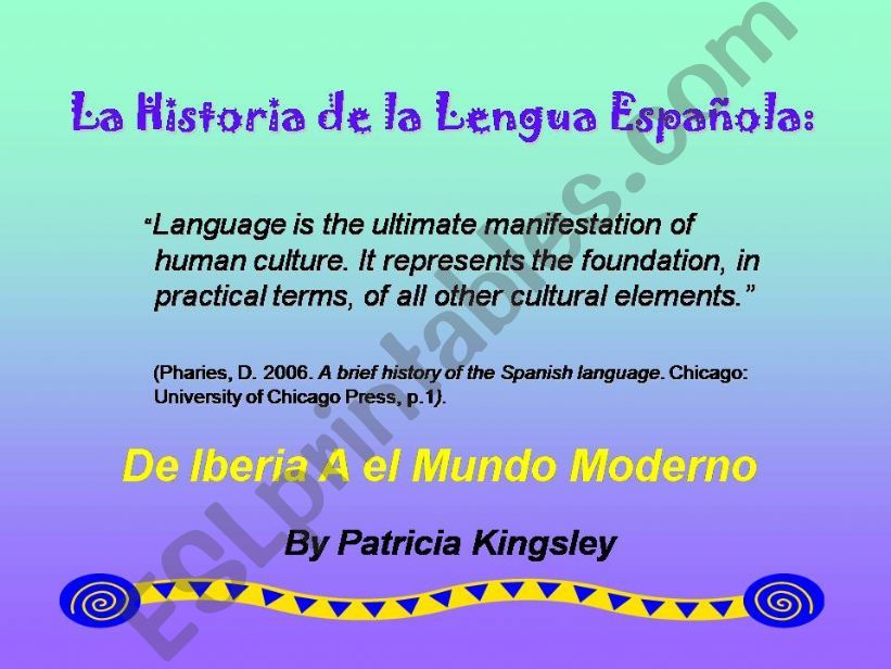 History of Spanish Language powerpoint