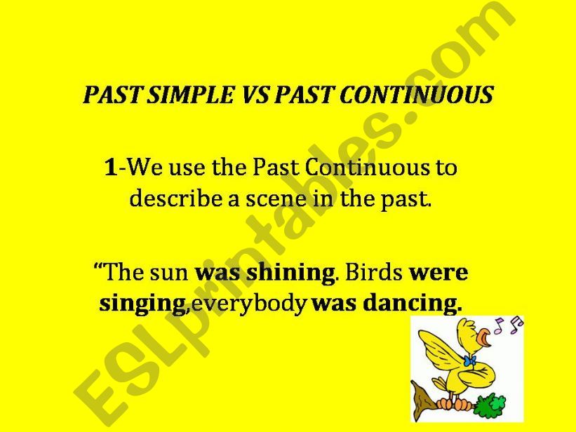 Past Simple vs Past Continuous