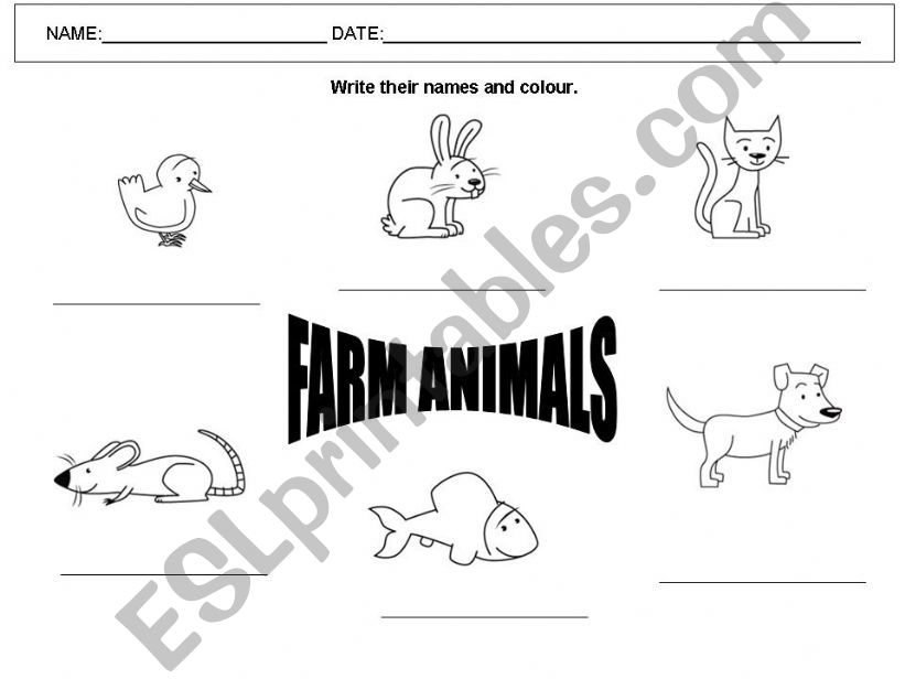 farm animals powerpoint