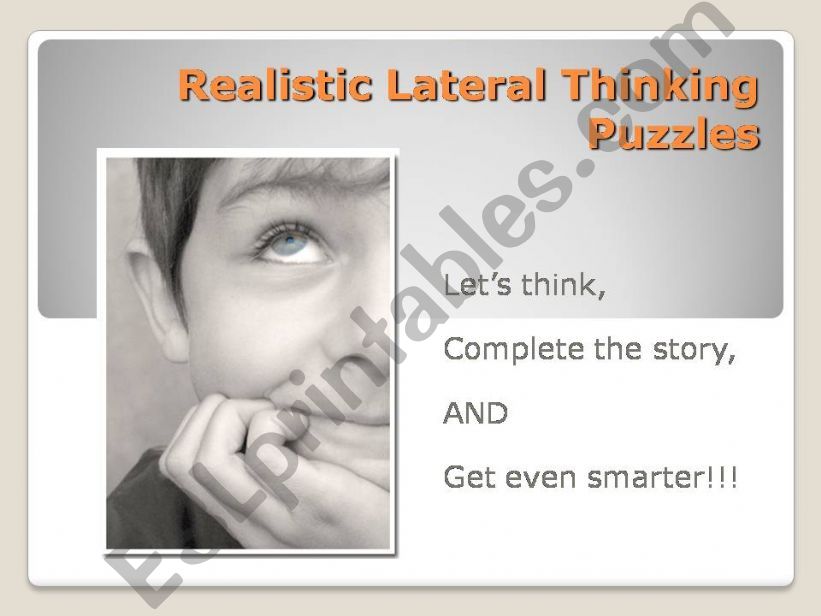 thinking puzzles powerpoint