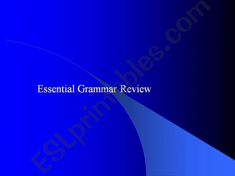 grammar revision powerpoint