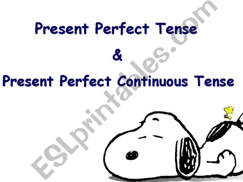 Present  Prefect and Present Prefect Continuous Tenses