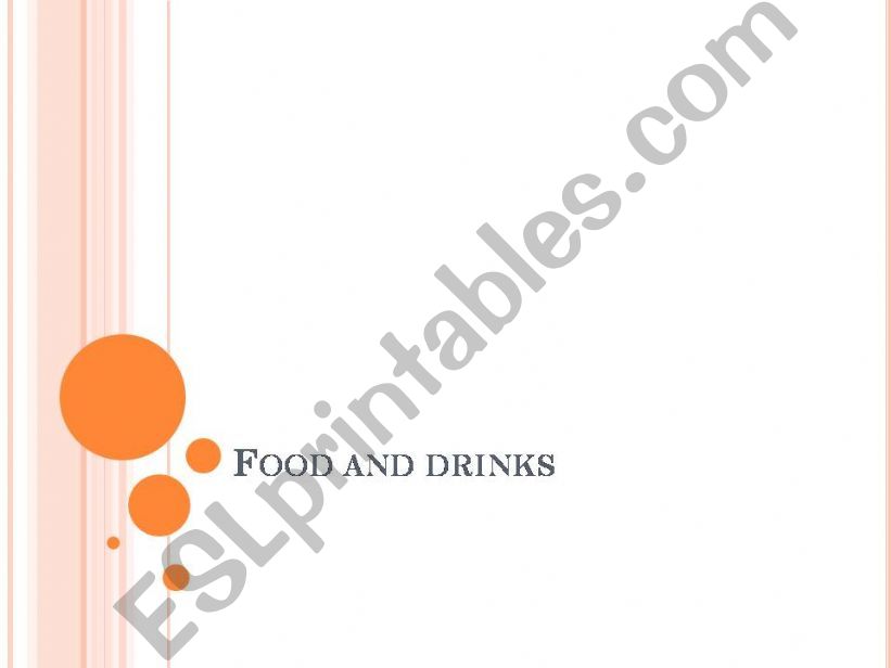 food and drink powerpoint