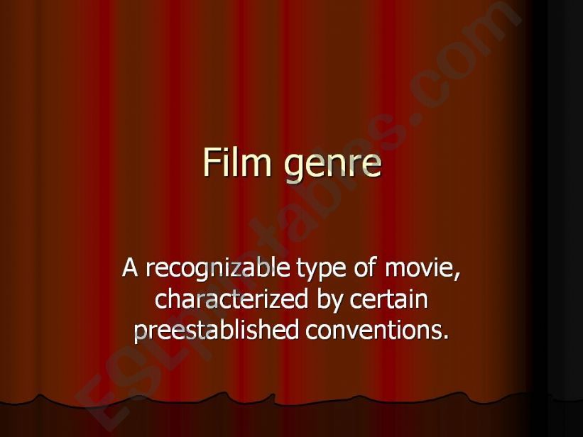 Film Genre powerpoint