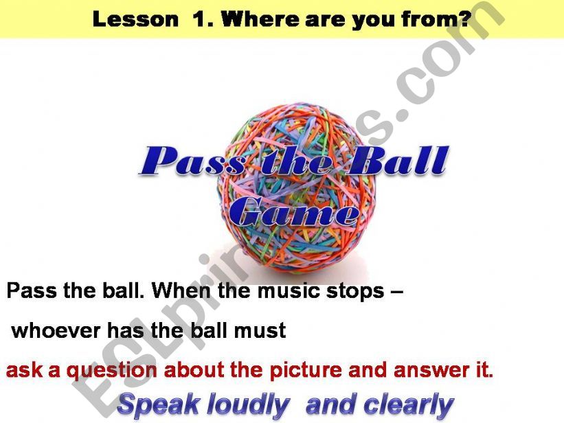 pass the ball powerpoint