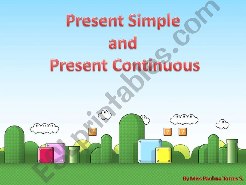 Present simple and present continuous