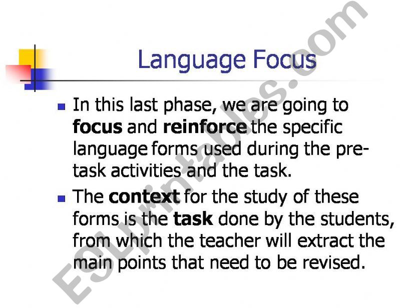 Language Focus powerpoint