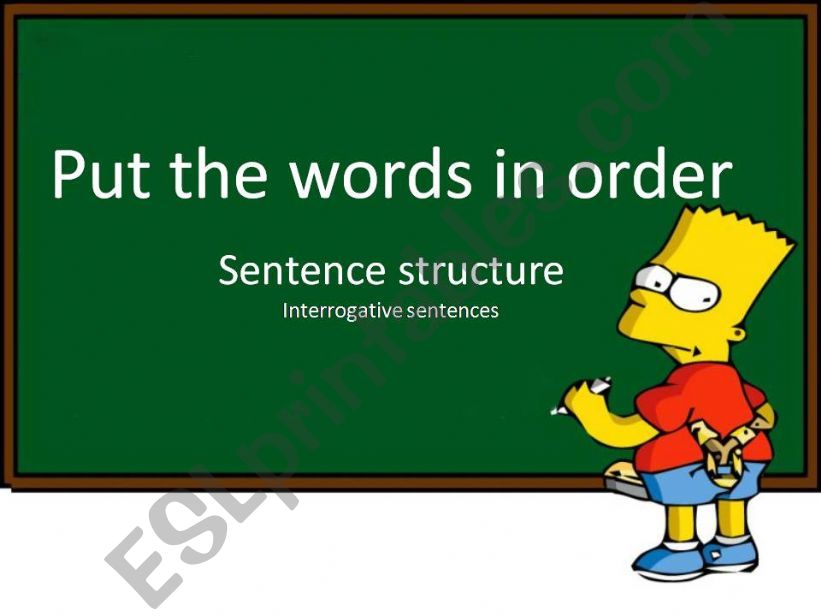 How to build sentences(interrogative sentences) 2