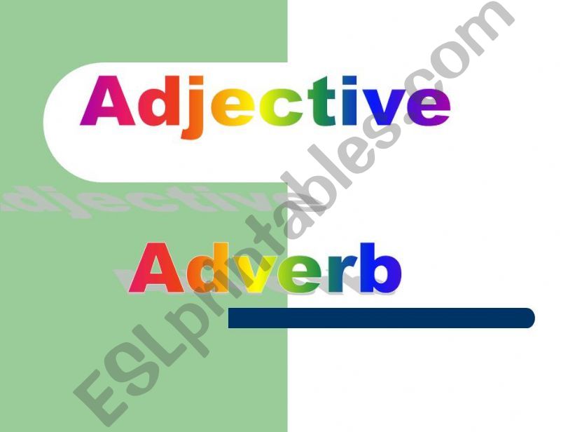 adjective  powerpoint