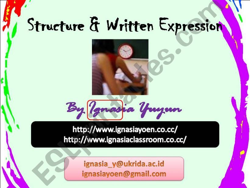 Structure and Written Expression in TOEFL