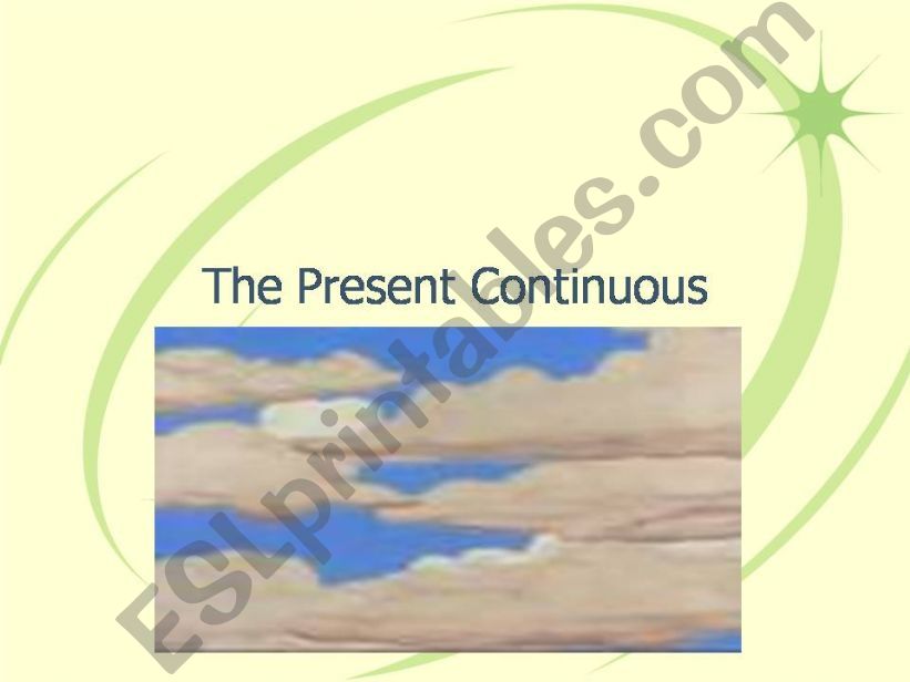 Present continuous powerpoint