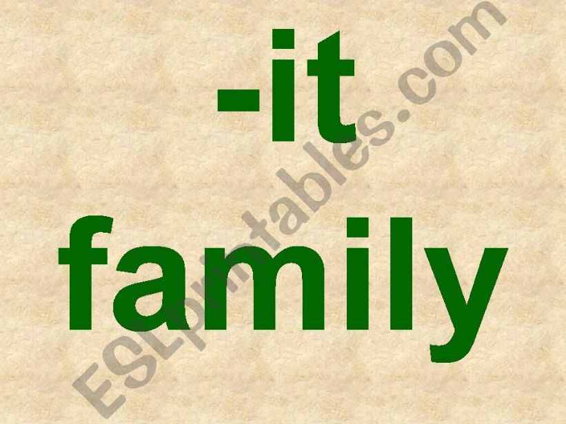 -it family powerpoint