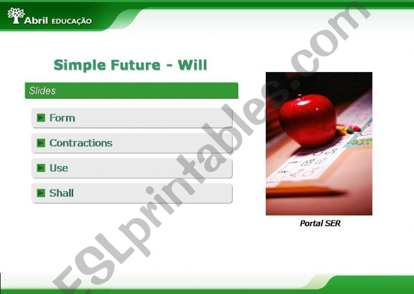 simple future will powerpoint